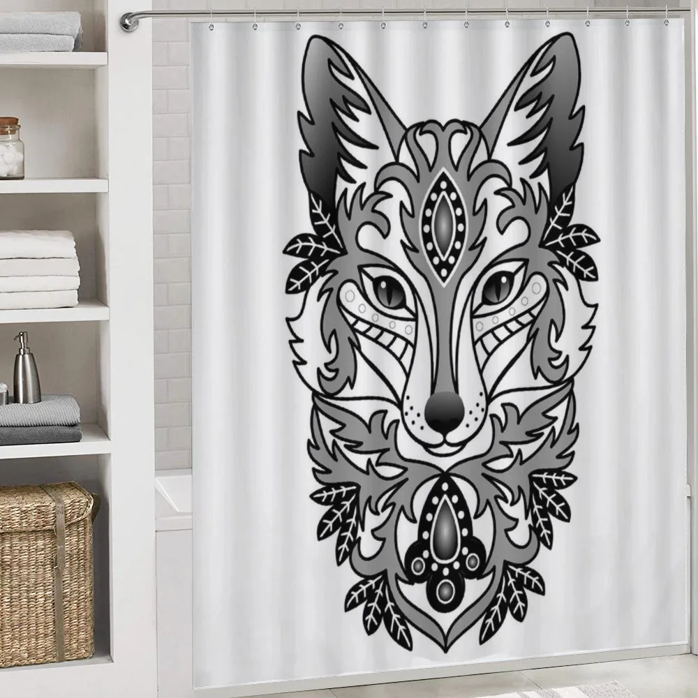 Ornamental Fox Face Curves — Detail 4