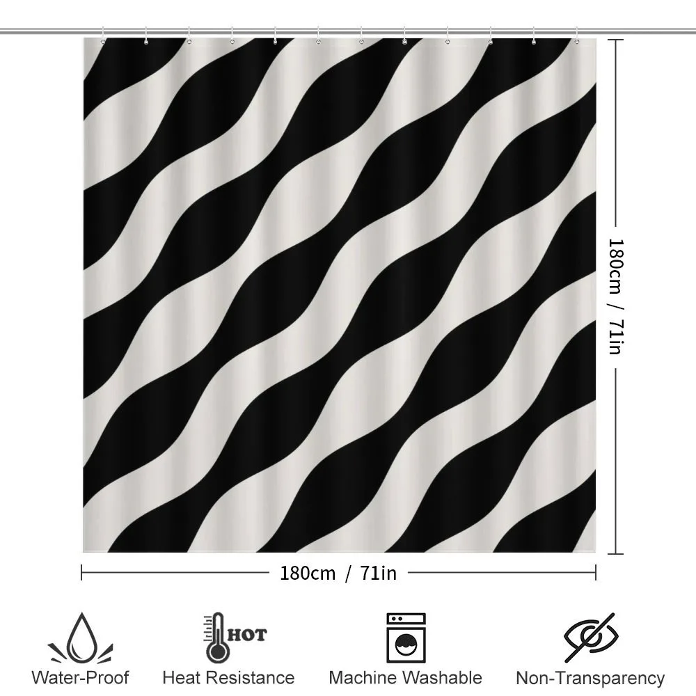 Retro Art Wavy Lines Pattern — Detail 2