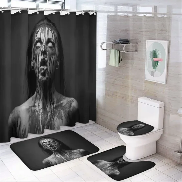 Screaming Woman on a shower curtain