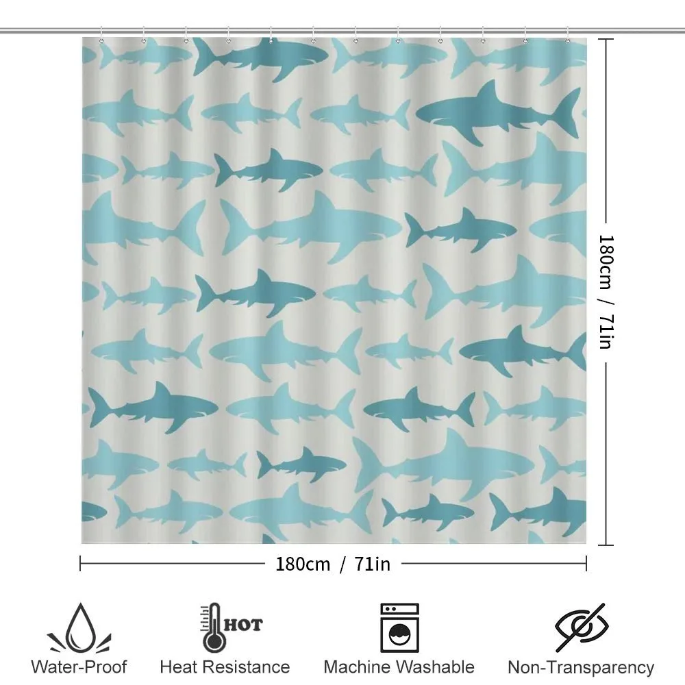 Swimming Sharks in Sea — Detail 2