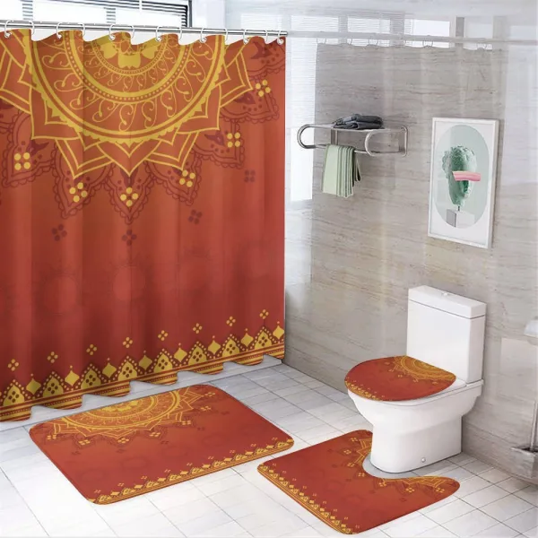 Traditional Saree on a shower curtain