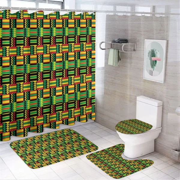 Tribal Colorful on a shower curtain