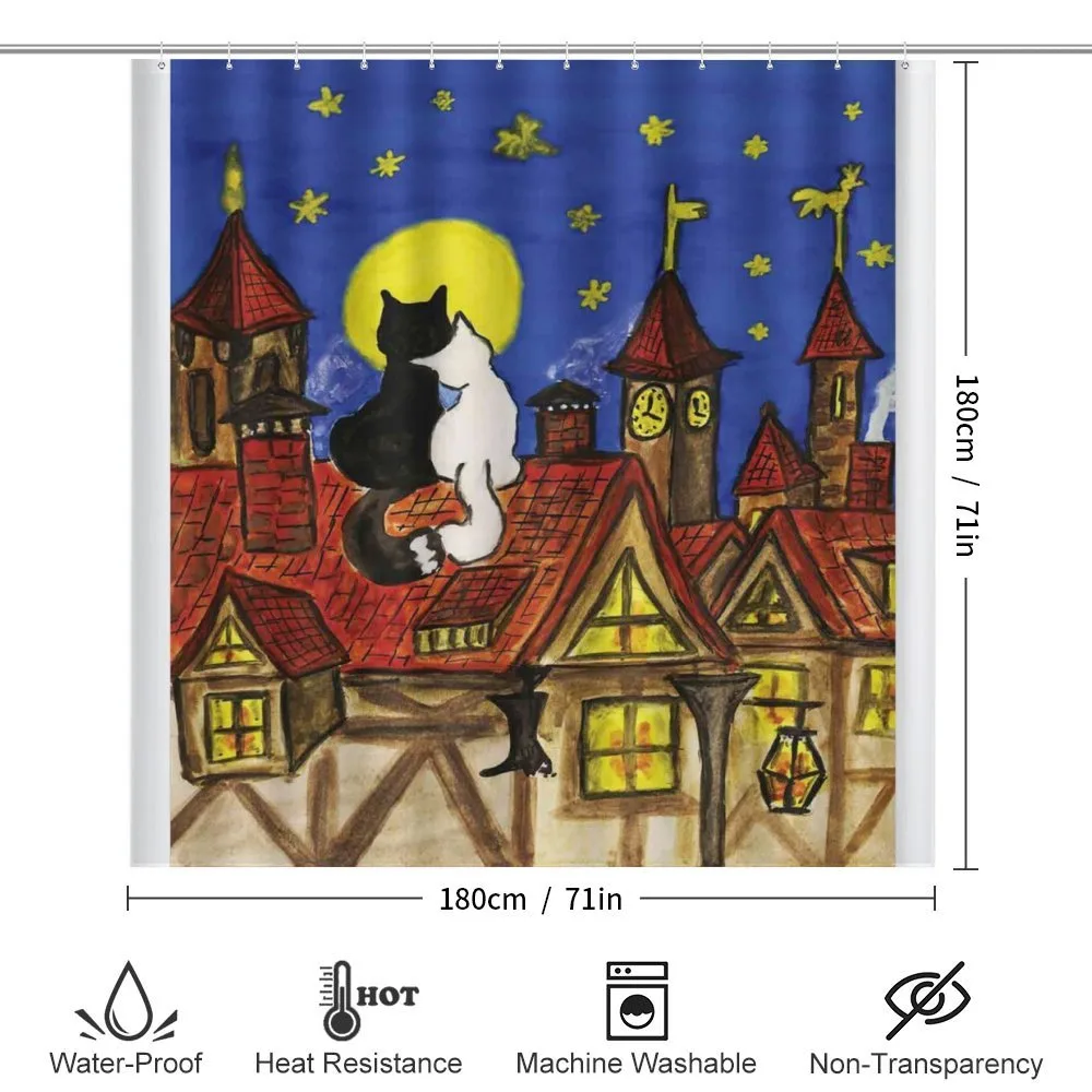 2 Lover Cats with Sky — Detail 2