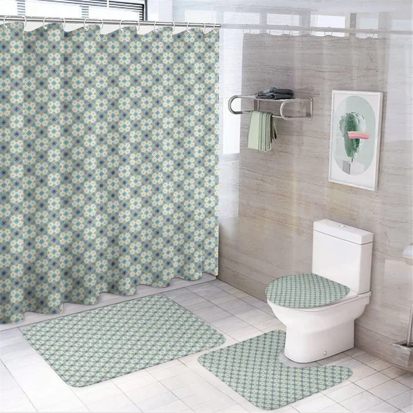 Autumnal Tones Traditional on a shower curtain