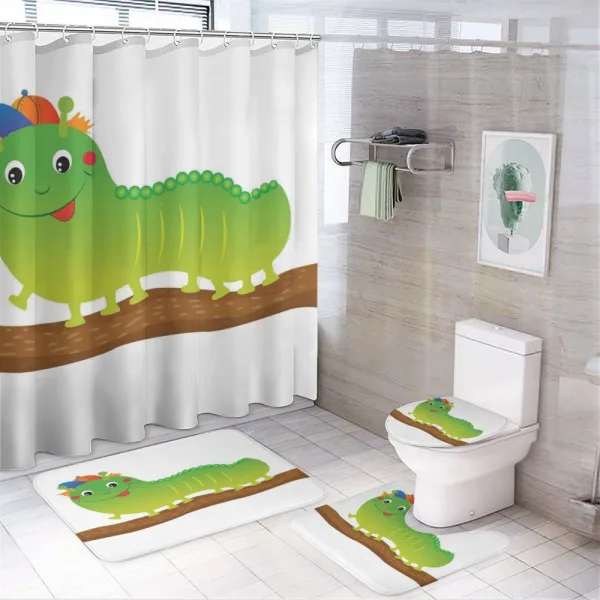 Baby Animal Design on a shower curtain