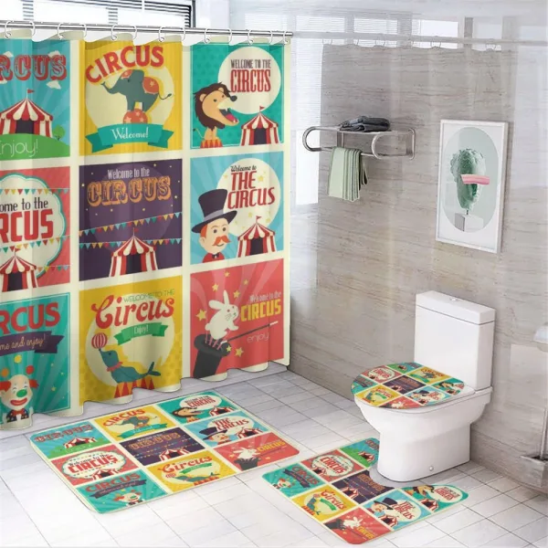 Carnival Old Circus on a shower curtain