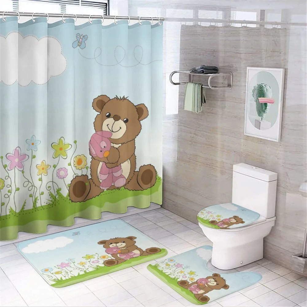 Cartoon Teddy Bear and Toy — Your design