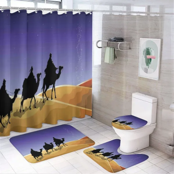 Christmas Star Timeless on a shower curtain