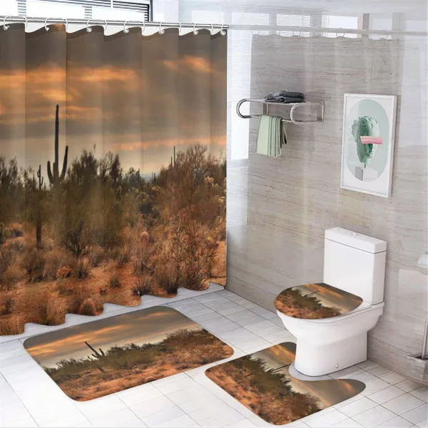 Dramatic Shady Desert on a shower curtain