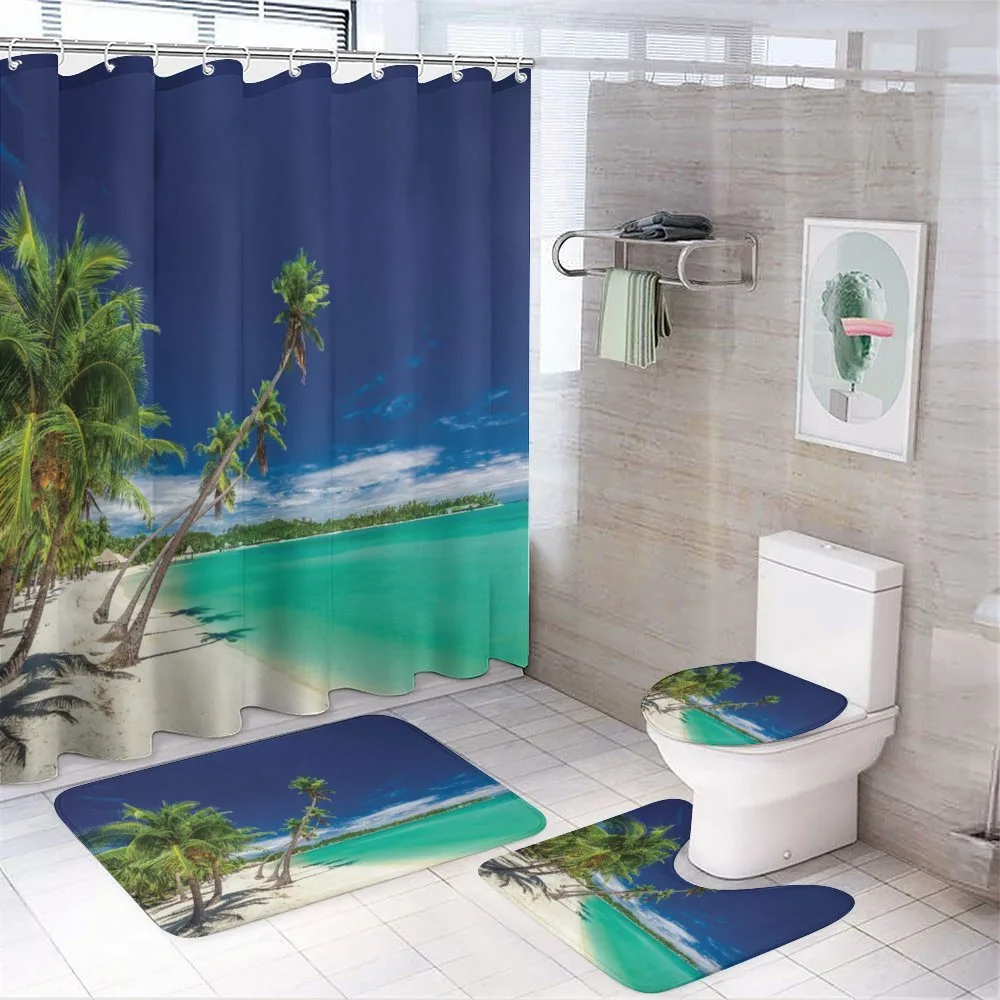 Exotic Beach and Coconut Trees — Your design