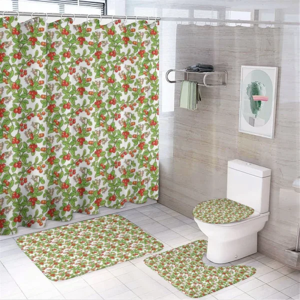 Flowering Plants Garden on a shower curtain