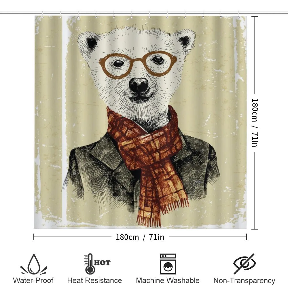 Hipster Bear Glasses — Detail 2