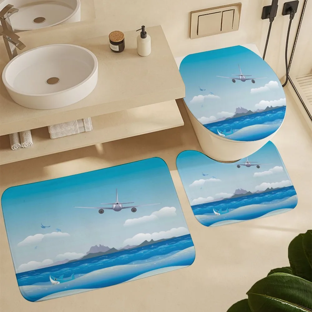 Plane Fly on Sea and Shark — Detail 5