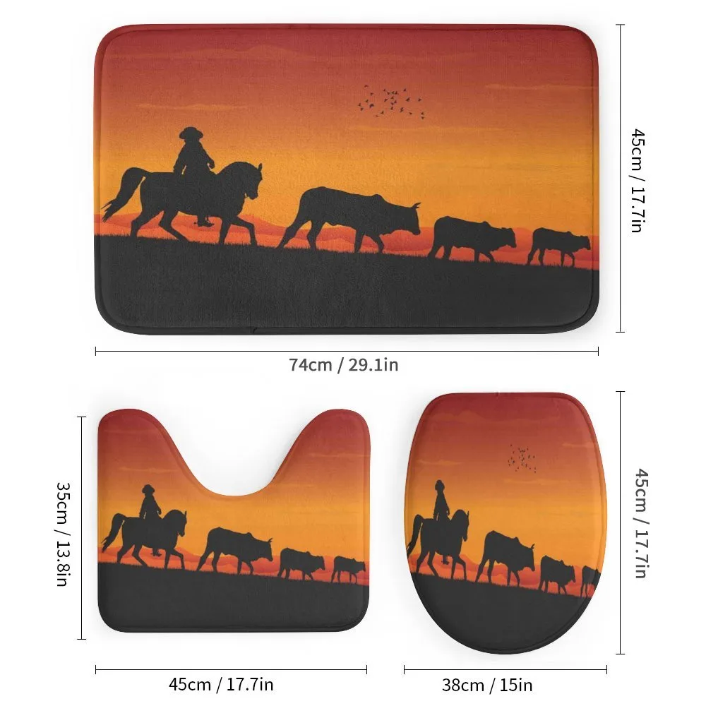 Silhouette Farm Cow Herd — Detail 1