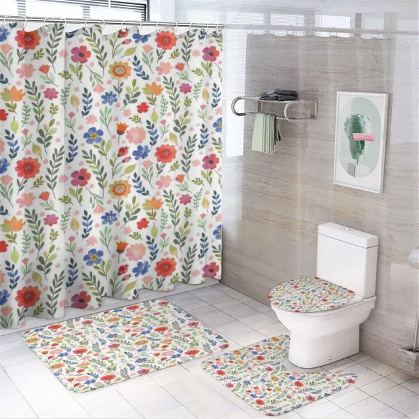 Soft Colored Floret on a shower curtain