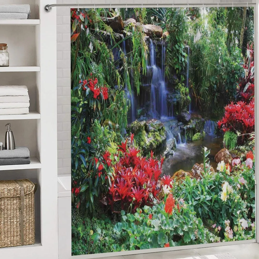 Spring Forest Waterfall — Detail 4