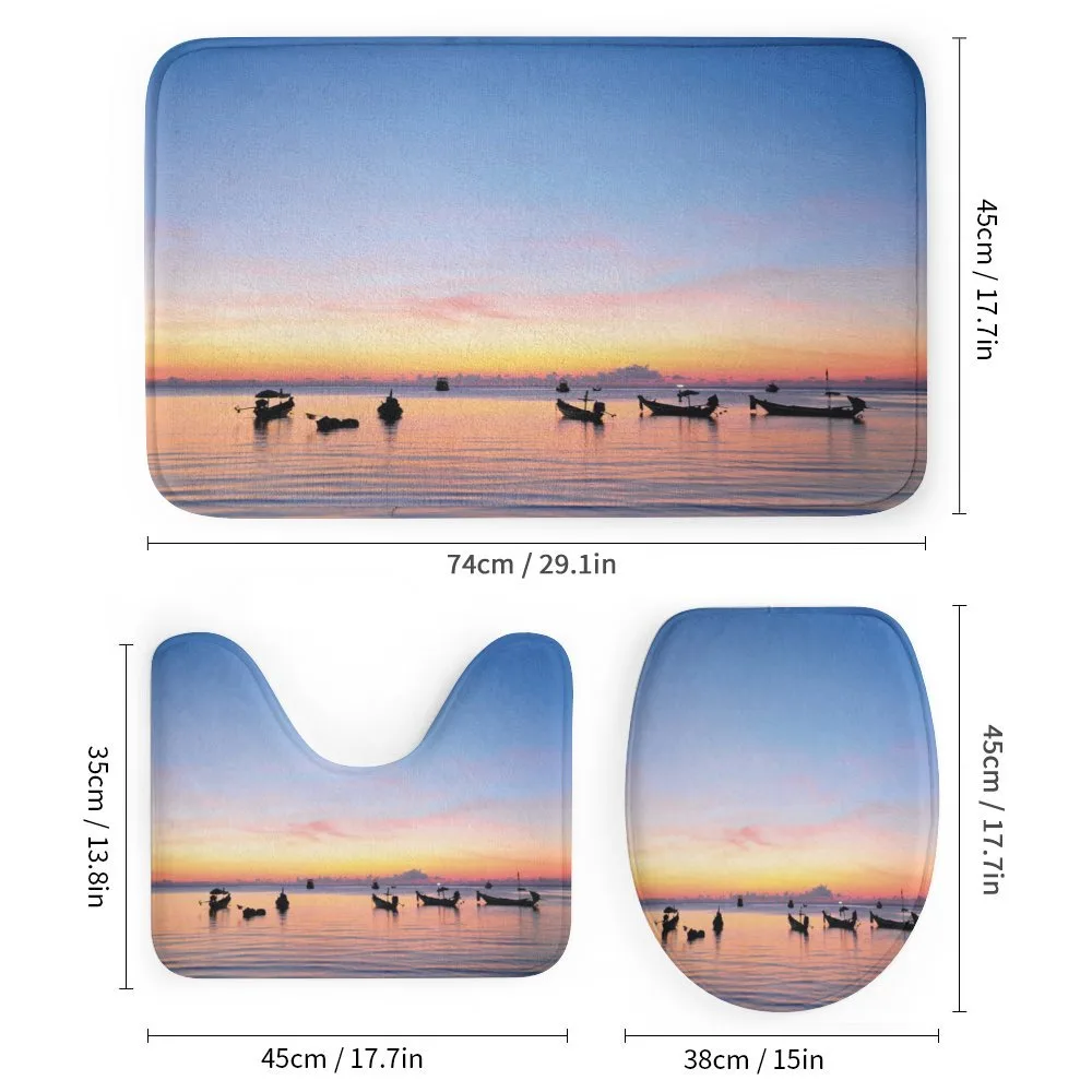 Sunset on Sea Ships — Detail 1