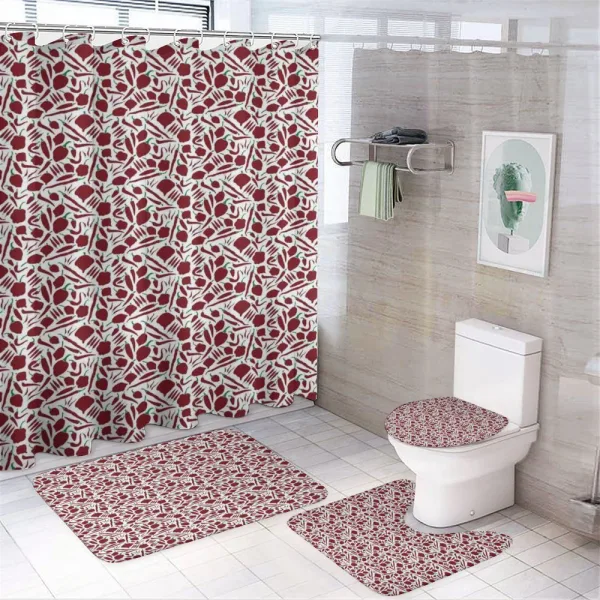 Various Types of Chilli on a shower curtain