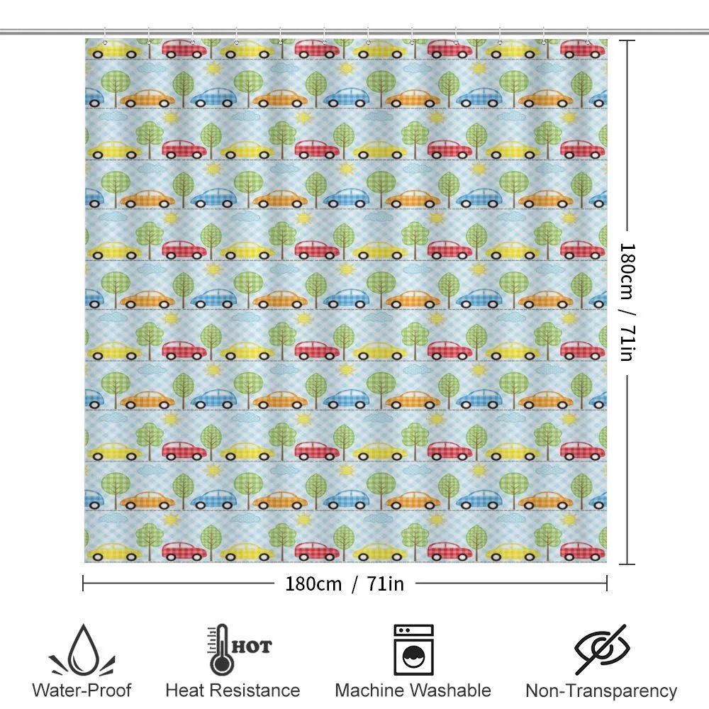 Checkered Cars with Trees — Detail 2