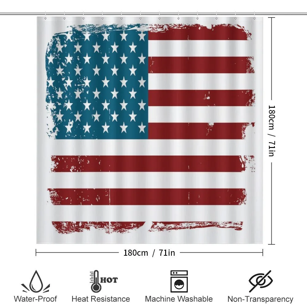 Grungy Old Glory USA — Detail 2