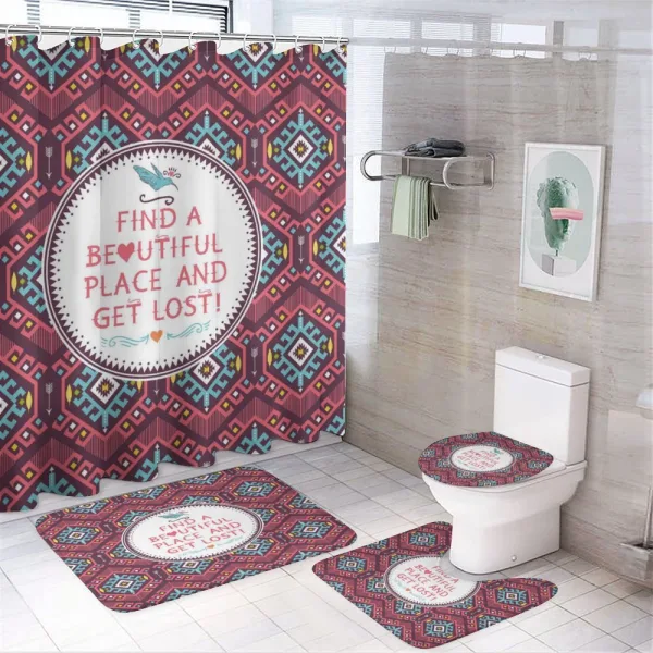 Hipster Tribal on a shower curtain