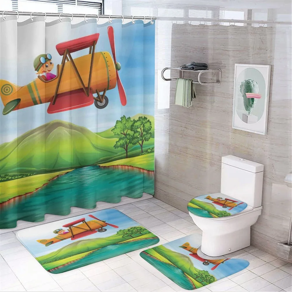 Kid on a Biplane River — Your design