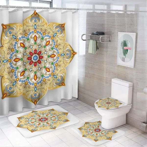 Lively Colorful on a shower curtain
