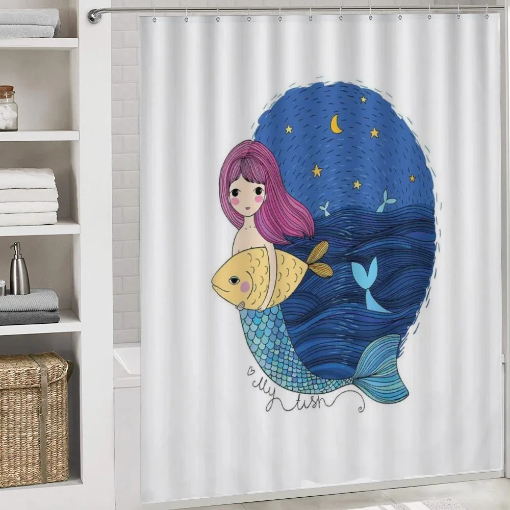 Mermaid Fish Night Sea — Detail 4