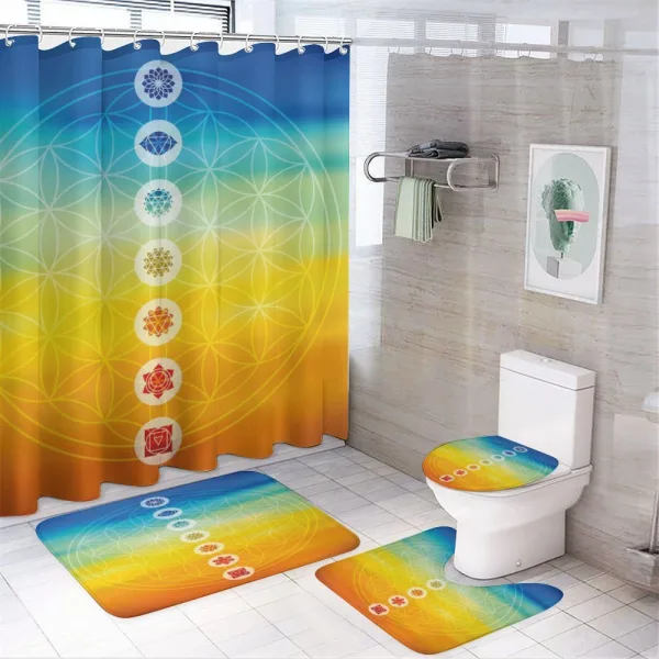 Power Universe Harmony on a shower curtain