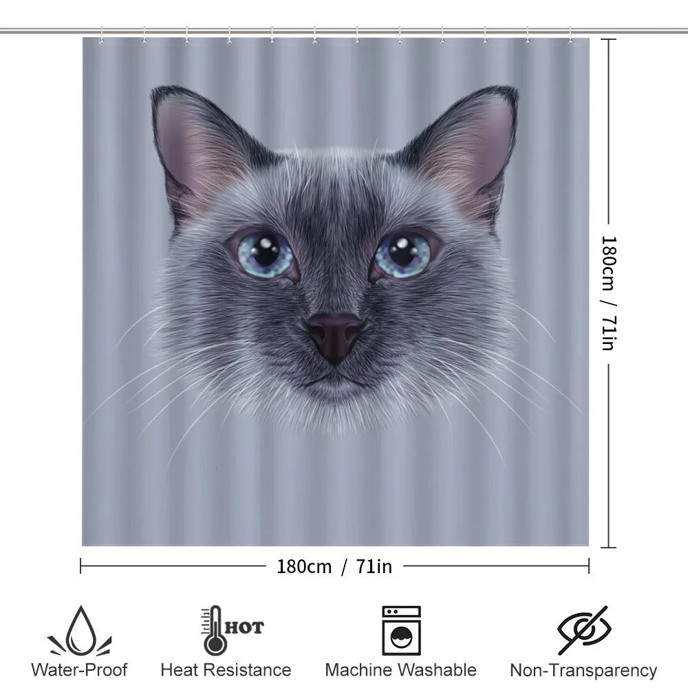 Siamese Cat Portrait — Detail 2