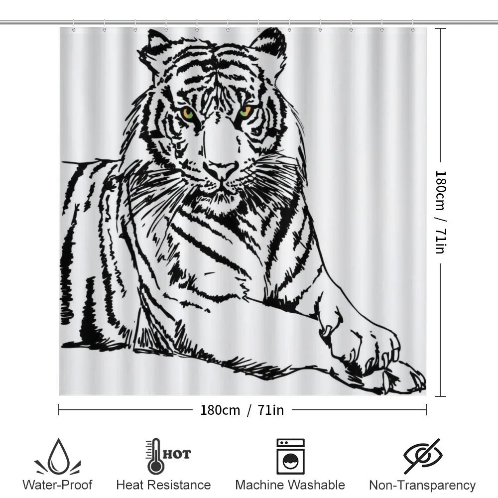 Sketch of Tiger African — Detail 2