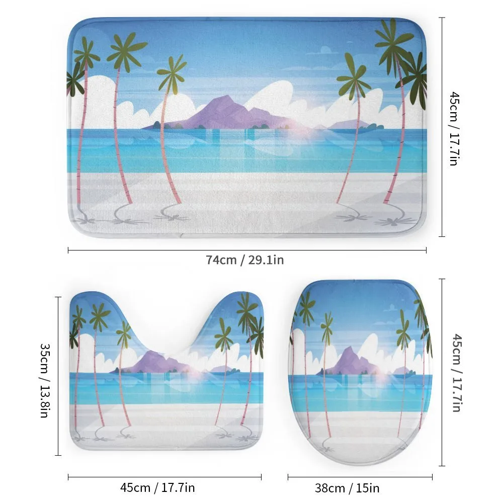 Summer Seaside with Palms — Detail 1