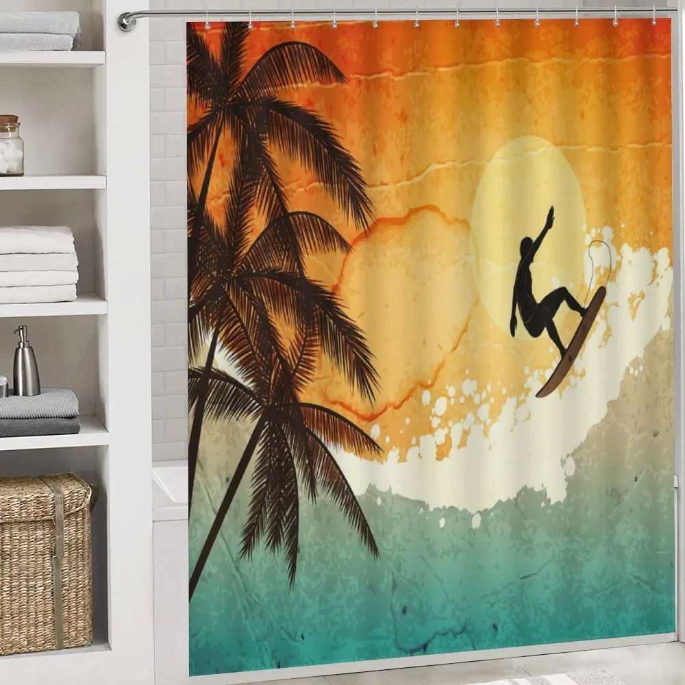 Surfer Sea Palms Sunset — Detail 4