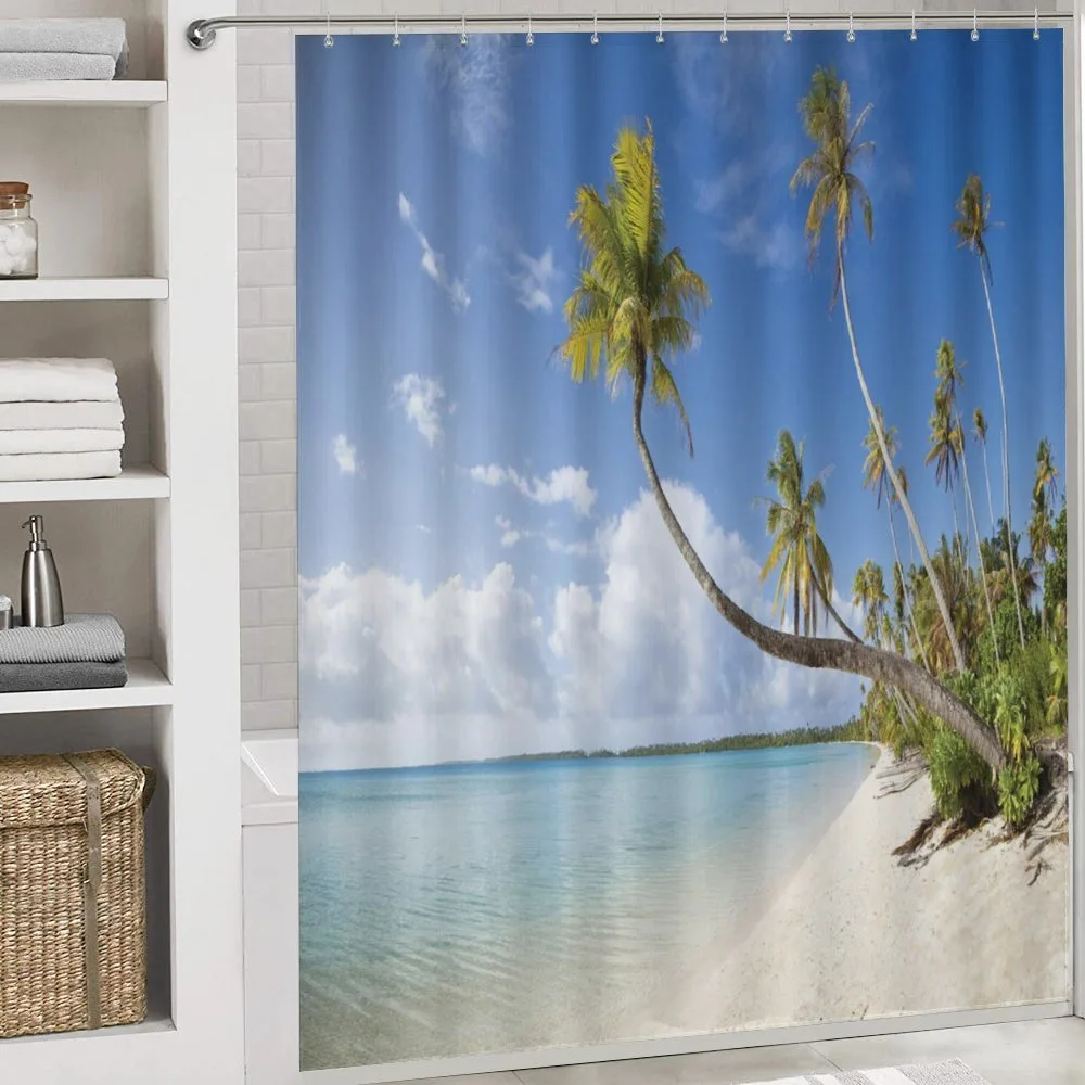 Tropical Beach and Palm Leaves — Detail 4