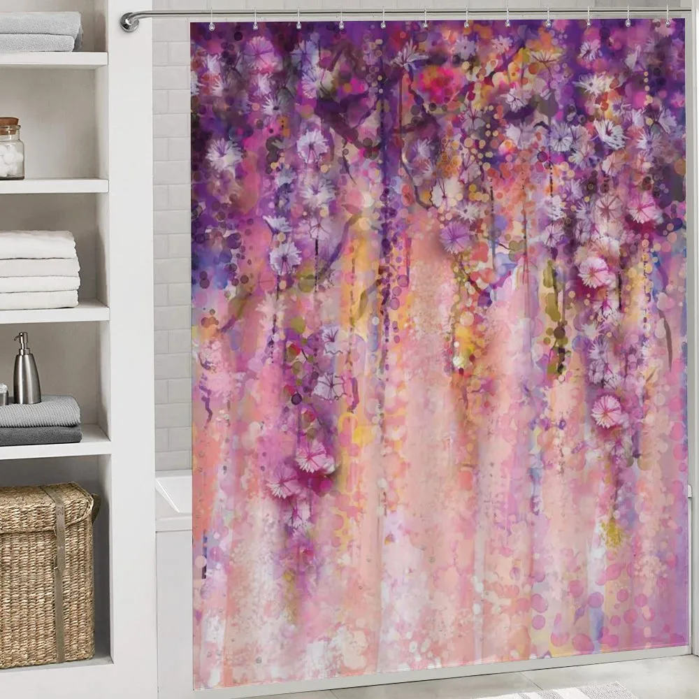 Watercolor Wisteria Blooms — Detail 4