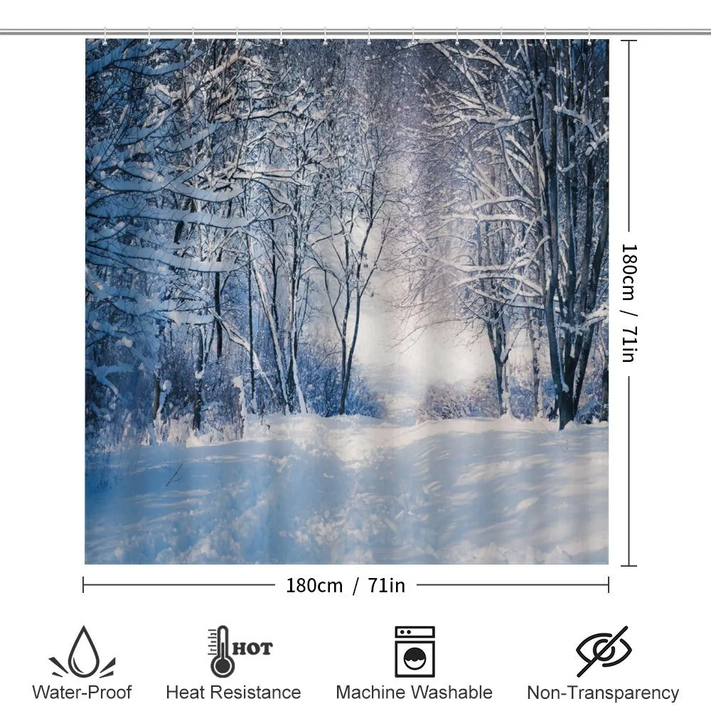 Alley in Snowy Forest — Detail 2