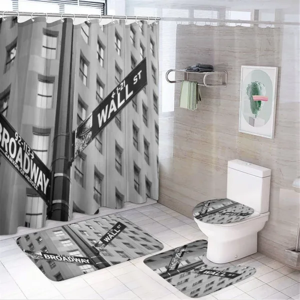 Broadway NYC Photo on a shower curtain