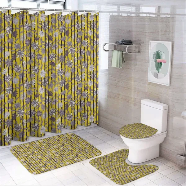 Exotic Lily Blossoms on a shower curtain
