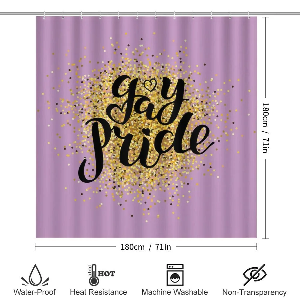 Gay Pride Dots on Lilac — Detail 2