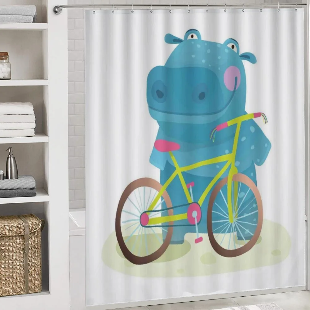 Hippo Child with Bicycle — Detail 4