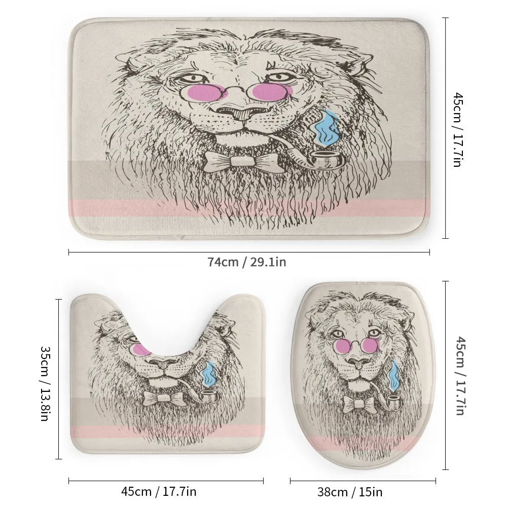 Lion Head Hipster Style — Detail 1