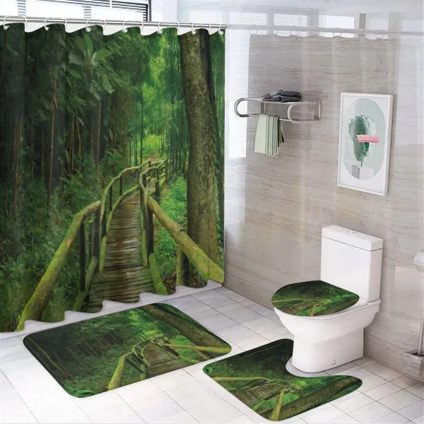 Rainforest in Thailand on a shower curtain