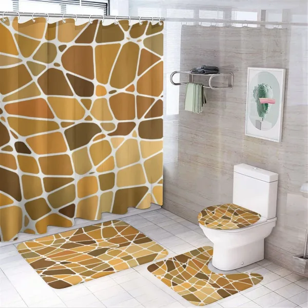 Stained Glass on a shower curtain