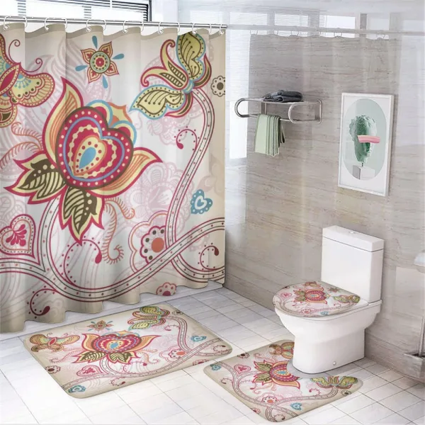 Style Butterflies on a shower curtain