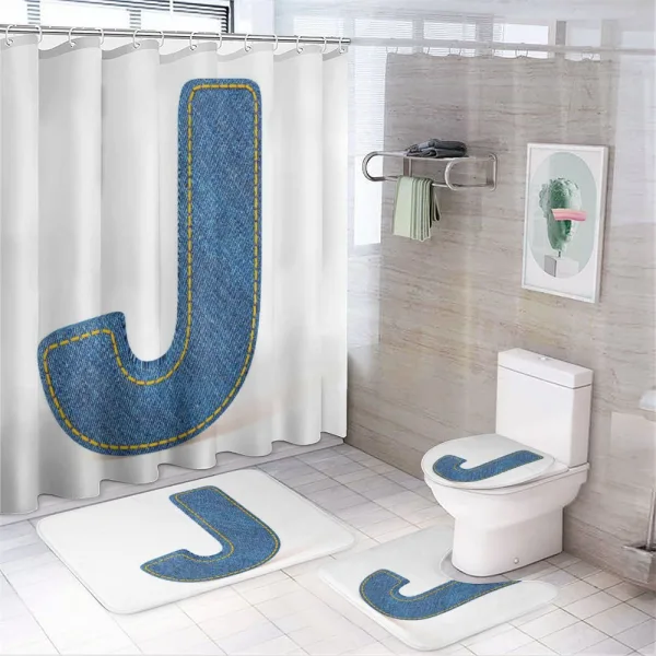 Theme Themed Design on a shower curtain