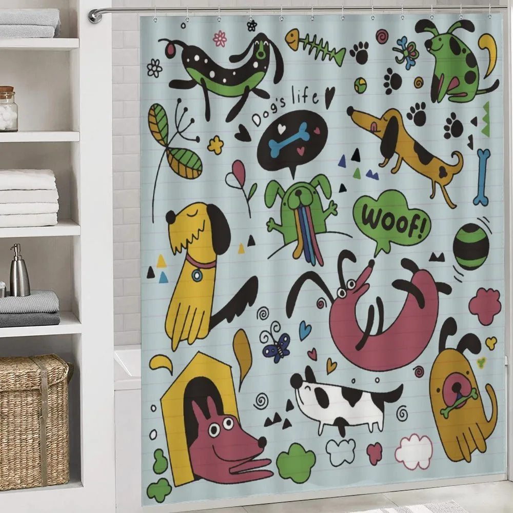 Vivid Playful Dog Pattern — Detail 4