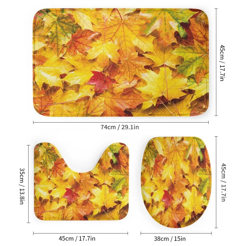 Wet Maple Leaves Nature — Detail 1