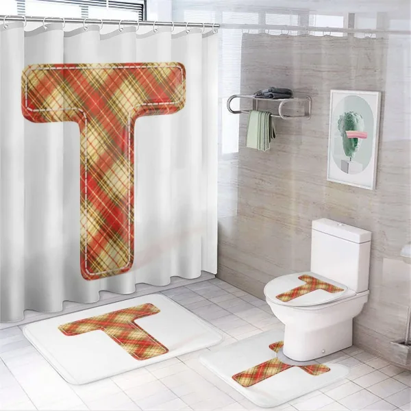 ABC Retro Clothing on a shower curtain