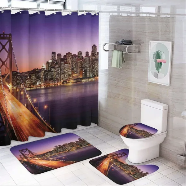 American Bridge on a shower curtain