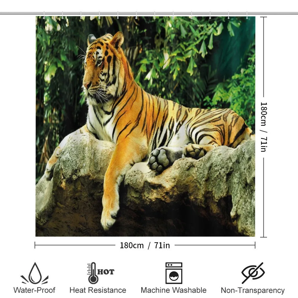 Big Cat Resting in Forest — Detail 2